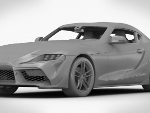 toyota supra gr 2020 detailed interior Modello 3D
