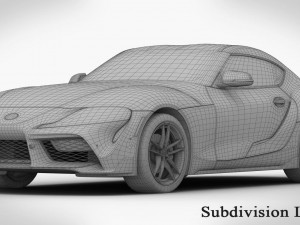 toyota supra gr 2020 detailed interior Modello 3D