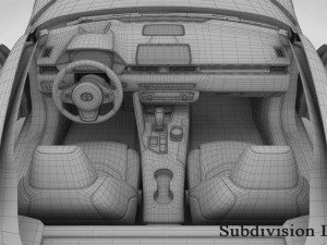 toyota supra gr 2020 detailed interior Modello 3D