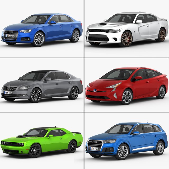 my car collection vol 3 2015-16 3Dモデル .c4d .max .obj .3ds .fbx .stl .blend 