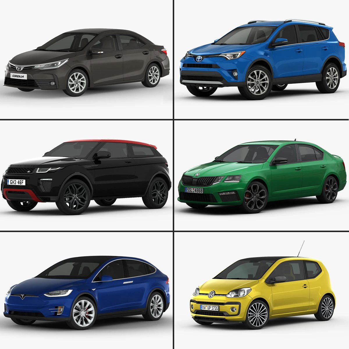 my car collection vol 4 2017 3D Model .c4d .max .obj .3ds .fbx .stl .blend 