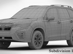 subaru forester 2019 Modello 3D