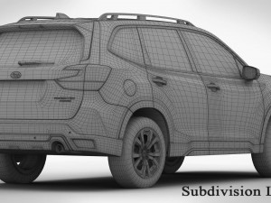 subaru forester 2019 Modello 3D