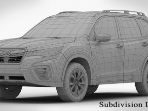 subaru forester sport 2019 3D Model