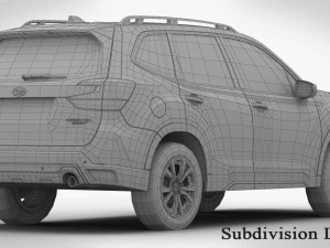 subaru forester sport 2019 3D Model