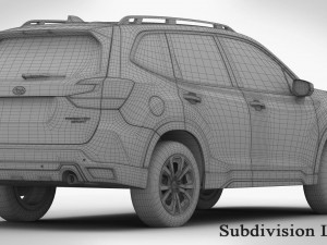 subaru forester sport 2019 3D Model
