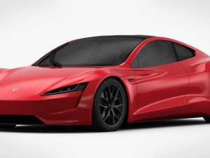 tesla roadster 2020 detailed interior 3D Model