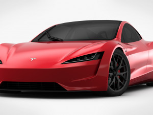 tesla roadster 2020 detailed interior 3D Model