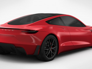 tesla roadster 2020 detailed interior 3D Model