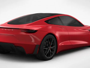 tesla roadster 2020 detailed interior 3D Model