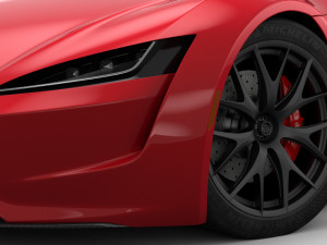 tesla roadster 2020 detailed interior 3D Model