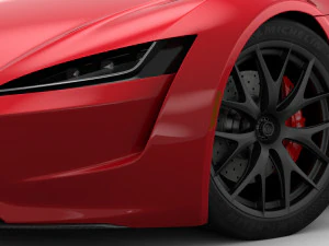 tesla roadster 2020 detailed interior 3D Model