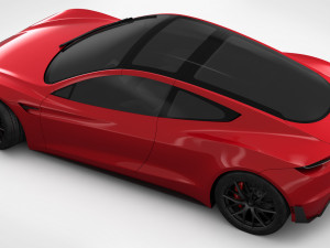 tesla roadster 2020 detailed interior 3D Model