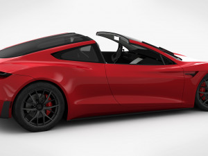 tesla roadster 2020 detailed interior 3D Model