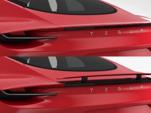 tesla roadster 2020 detailed interior 3D Model