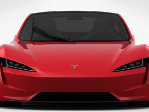tesla roadster 2020 detailed interior 3D Model