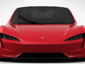 tesla roadster 2020 detailed interior 3D Model