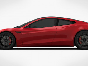 tesla roadster 2020 detailed interior 3D Model