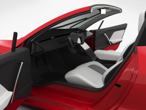 tesla roadster 2020 detailed interior 3D Model