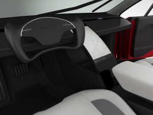 tesla roadster 2020 detailed interior 3D Model