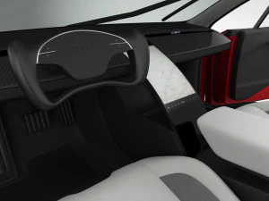 tesla roadster 2020 detailed interior 3D Model