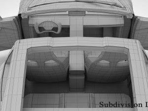 tesla roadster 2020 detailed interior 3D Model