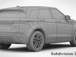 range rover evoque 2020 3D Model