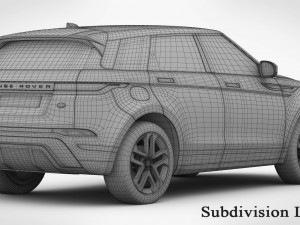 range rover evoque 2020 Model 3D