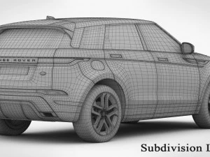 range rover evoque r-dynamic 2020 3D Model
