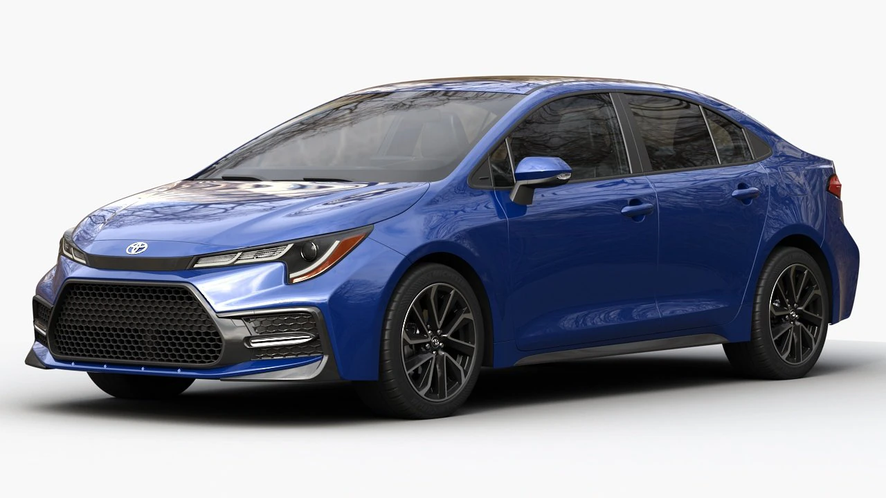 toyota corolla 2020 3D Model .c4d .max .obj .3ds .fbx .stl .blend 