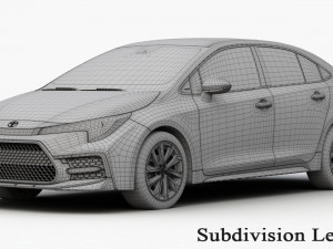 toyota corolla 2020 Modèle 3D