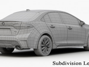 toyota corolla 2020 Modèle 3D