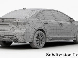 toyota corolla 2020 3D Model