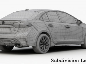 toyota corolla 2020 Modèle 3D