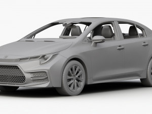 toyota corolla 2020 Modèle 3D
