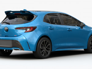 toyota corolla hatchback 3D मॉडल
