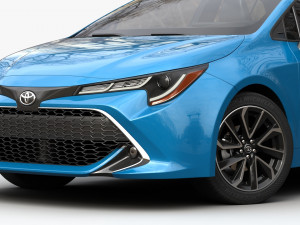 toyota corolla hatchback 3D मॉडल