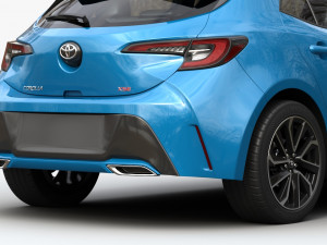 toyota corolla hatchback 3D मॉडल