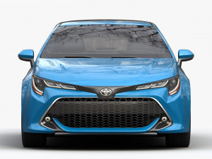 toyota corolla hatchback 3D मॉडल