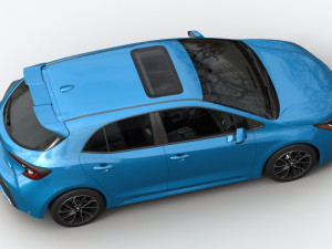 toyota corolla hatchback 3D मॉडल