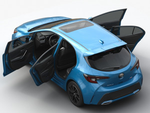 toyota corolla hatchback 3D मॉडल
