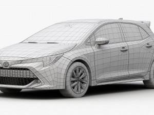 toyota corolla hatchback 3D मॉडल
