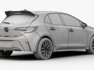toyota corolla hatchback 3D मॉडल
