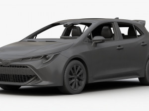 toyota corolla hatchback 3D मॉडल