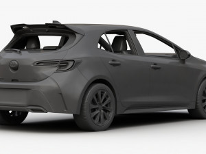 toyota corolla hatchback 3D मॉडल