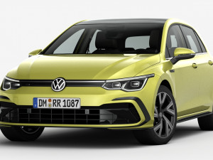 volkswagen golf r-line 2020 3D Model