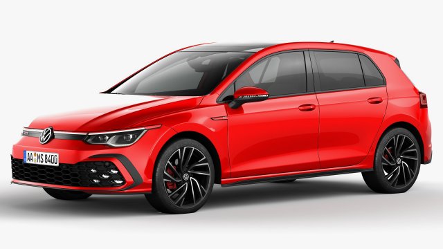 Volkswagen golf gti 2021 3D-Modell .c4d .max .obj .3ds .fbx .stl .blend 