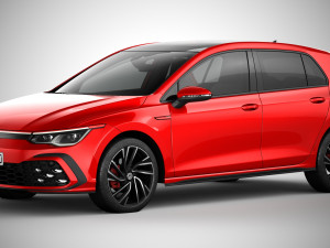 Volkswagen golf gti 2021 3D-Modell