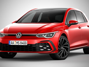 Volkswagen golf gti 2021 3D-Modell
