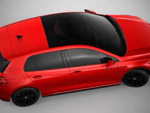 Volkswagen golf gti 2021 3D Model